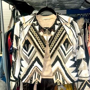 Alice + Olivia Beaded jacket. Size S.
